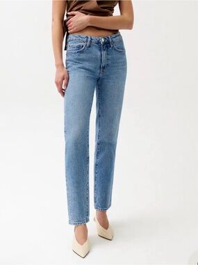pistola Light Wash High-Rise Button-Fly Jeans